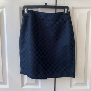 Navy pencil skirt